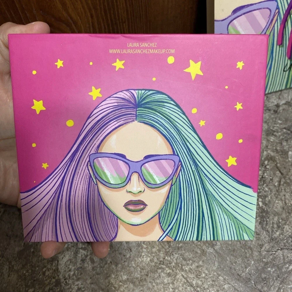 Laura Sanchez Moods‎ Eyeshadow & Highlighter Palette Full Size 10 Shades